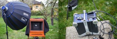 Hensel Tria 6000 S Blitzgenerator mit EH Pro 6000 Blitzkopf und Grand 120 Softbox